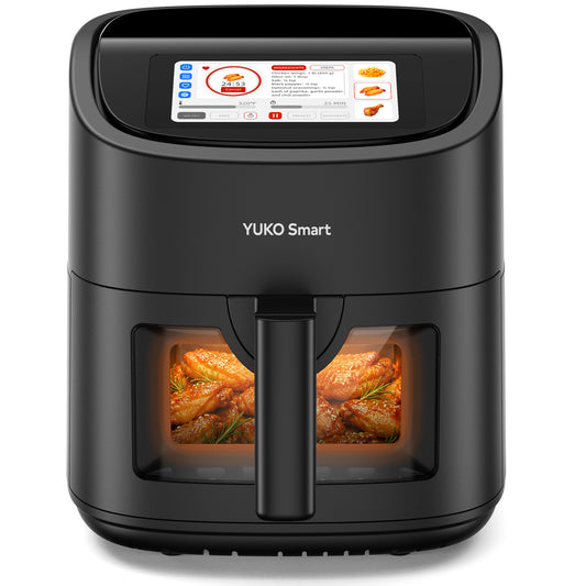 YUKO Smart 6.3QT Digital Air Fryer with Color LCD Touchscreen
